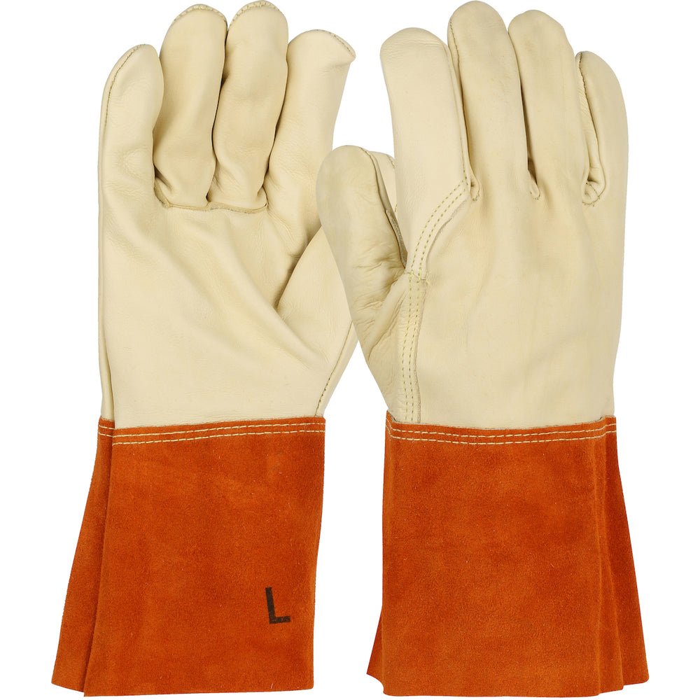 Premium Top Grain Cowhide Leather MIG Welder's Glove - Large