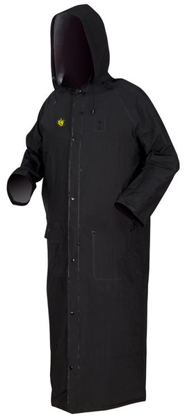 CLAS PLUS .35MM PVC/POLYFLM RESIS RIDERCOAT BLK