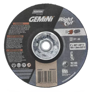 4-1/2" X .045" X 5/8-11TYPE 27 DEPR. CTR. WHEEL