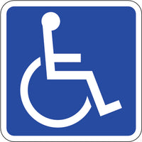 Handicapped Parking Sign - Handicapped Symbol - 6"x6" - PressOn Vinyl