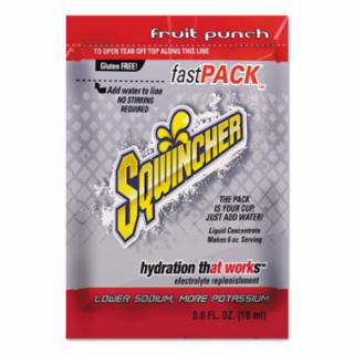 Fast Pack Drink Mix, Fruit Punch, 0.6 fl oz, Pack, Yields 6 oz