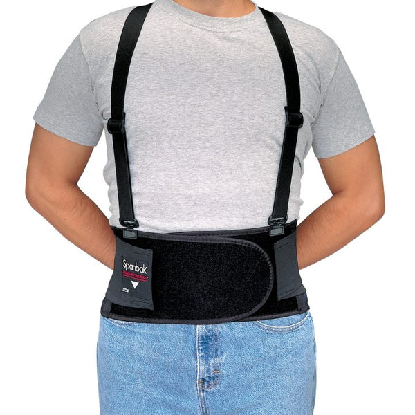 Spanbak Back Supports, Large, Black