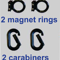 Loading Dock Kit - Includes 2 Magnetic Rings and 2 Carabiners