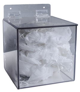 Beard Hair Net, Hair Net Dispenser, Clear with Hinged Lid | 7306