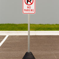Sign Base, 72 lb, Post and No Parking Sign