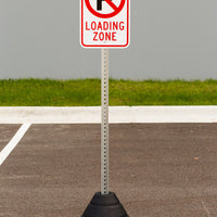 Sign Base, 72 lb. Post and Loading Zone Sign