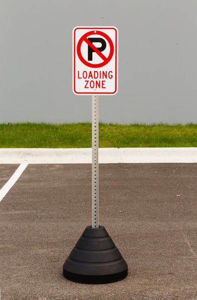 Sign Base, 72 lb. Post and Loading Zone Sign