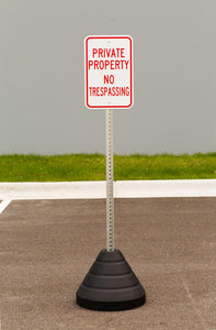 Sign Base, 72 lb, Post and Property Sign