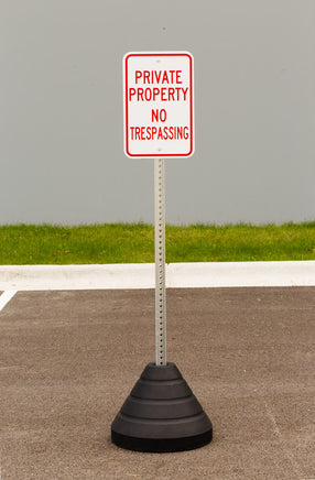 Sign Base, 72 lb, Post and Property Sign