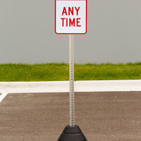 Sign Base, 72 lb, Post and No Parking Anytime Sign