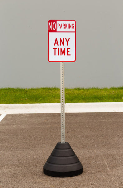Sign Base, 72 lb, Post and No Parking Anytime Sign