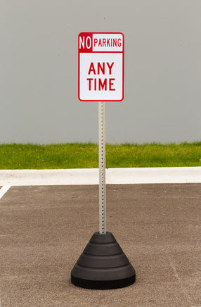 Sign Base, 72 lb, Post and No Parking Anytime Sign