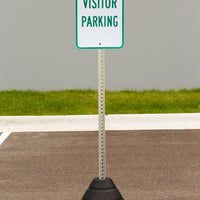 Sign Base, 72 lb, Post and Visitor Parking Sign