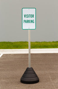 Sign Base, 72 lb, Post and Visitor Parking Sign
