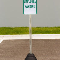 Sign Base, 72 lb, Post and Employee Parking Sign
