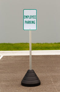 Sign Base, 72 lb, Post and Employee Parking Sign