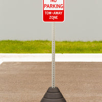 Sign Base, 72 lb, Post and Fire Lane No Parking Sign