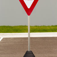 Sign Base, 72 lb, Post and 24" Yield Sign