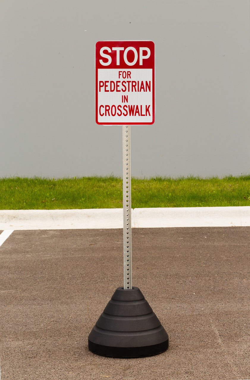 Sign Base, 72 lb, Post (#7425 & #7475) and 