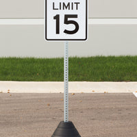 Sign Base, 72 lb, Post (#7425 & #7475) and "Speed Limit 15" Sign (#2235)