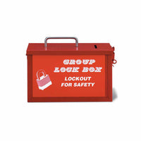 Group Lockout Box - Red, Single Access Group Lock Box