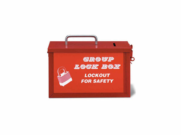 Group Lockout Box - Red, Single Access Group Lock Box