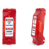 Wall Switch Lockout - Universal, Red Translucent