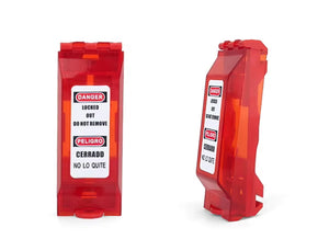 Wall Switch Lockout - Universal, Red Translucent