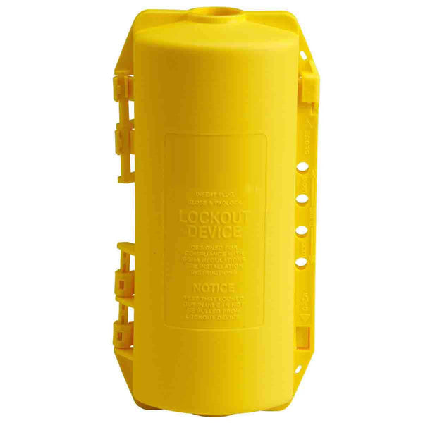 Plug Lockout - Large, Slide Style - Yellow