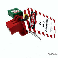 Laboratory Ball Valve Lockout, Red