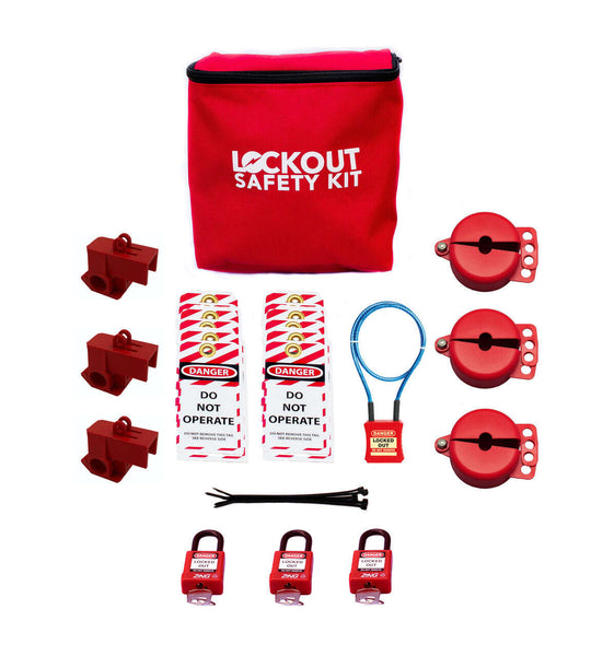 Laboratory Valve Lockout Kit Deluxe - Standard and Needle Valve