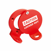 Electrical Panel Lockout - Circular Cover - Red, Plastic