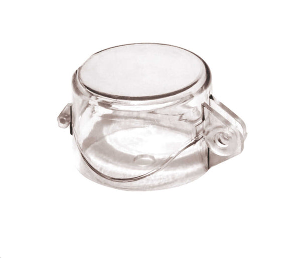 Electrical Panel Round Switch Lockout, Clear 9mm Hole Diam