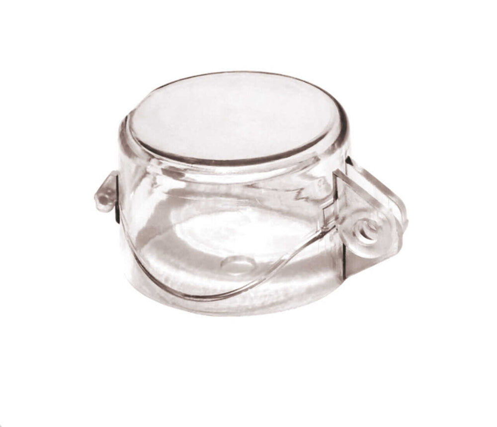 Electrical Panel Round Switch Lockout, Clear 9mm Hole Diam