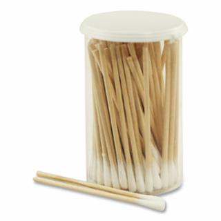 Cotton Tip Applicator, 3 in L, Wooden Shaft