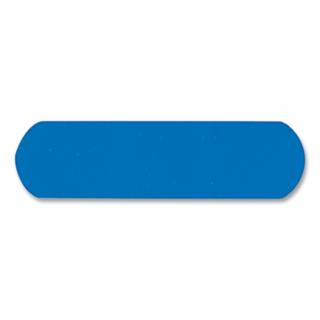 Blue Metal Detectable Bandage, 1 in W, 3 in L