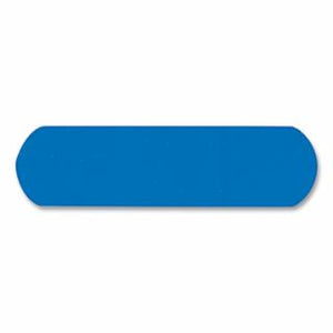 Blue Metal Detectable Bandage, 1 in W, 3 in L