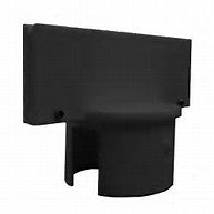 Black Stanchion Sign Adapter - 2.5 Inches x 7 Inches