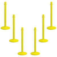 Yellow Stanchions 40 Inch Set Of 6