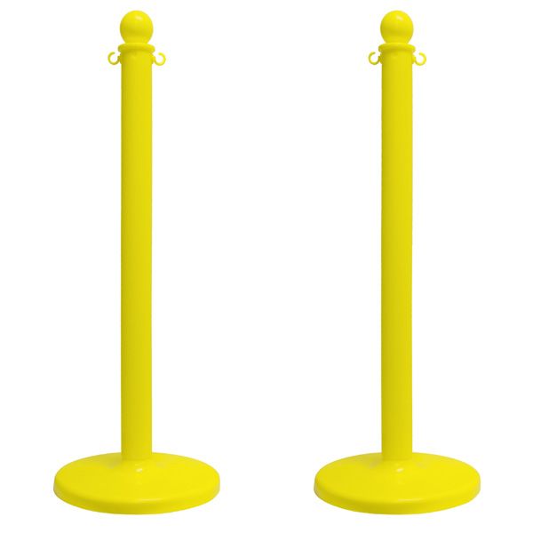 Yellow Stanchions 40 Inch Set Of 2
