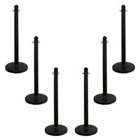 Black Stanchions 40 Inch Set Of 6