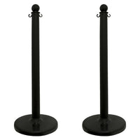Black Stanchions 40 Inch Set Of 2