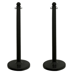 Black Stanchions 40 Inch Set Of 2