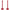 Red Stanchions 40 Inch Set Of 2