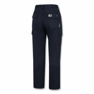 Flame-Resistant Cargo Pants 32 in W x 32 in L, Navy Blue