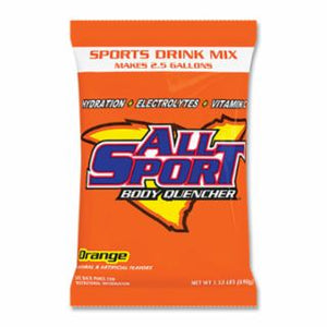 Sports Drink Mix Pouches, Orange, 2.5 gal