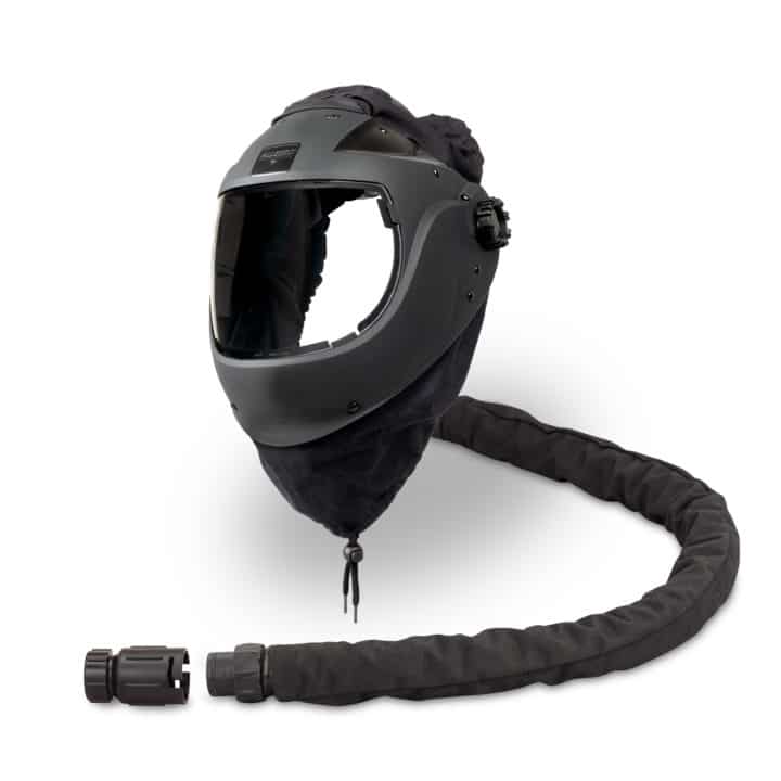 EZ Air Flex Grinding Air Shield SAR, Head Top w/HP Air Temperature Controller and Flexible/Covered Hose