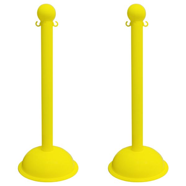 Yellow Stanchions 41 Inch Set Of 2