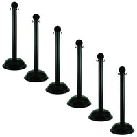 Black Stanchions 41 Inch Set Of 6