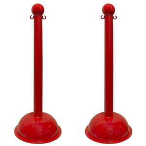 Red Stanchions 41 Inch Set Of 2